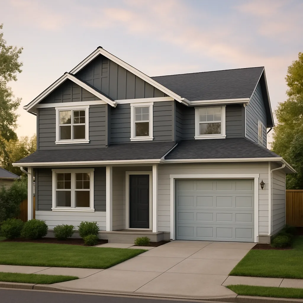 A Salem home mid exterior refresh with fresh siding and paint