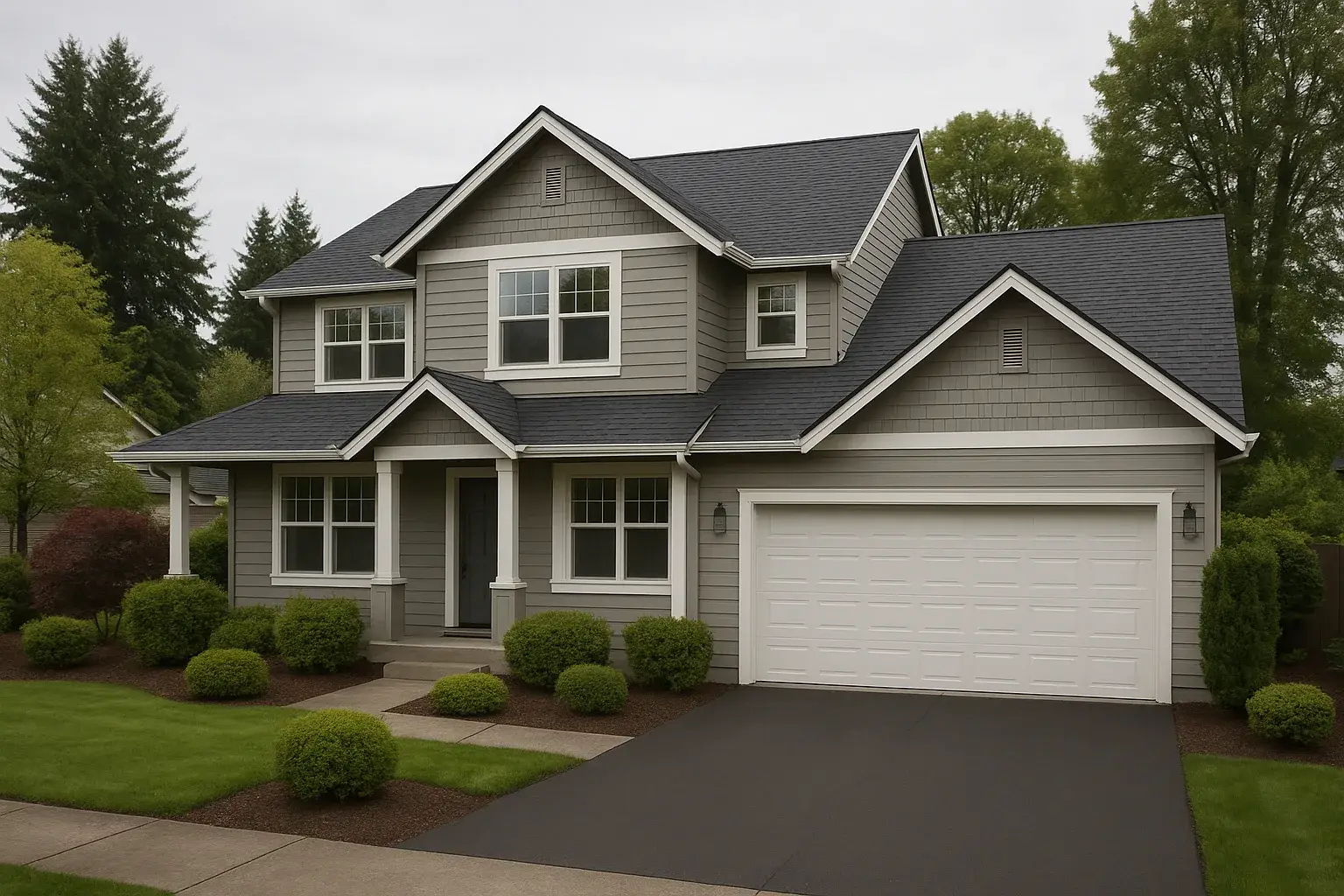 A well kept two story Salem home with a new roof and clean siding